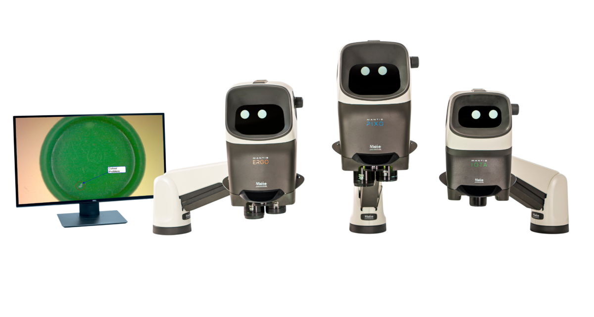 Mantis microscope range with display monitor to the left