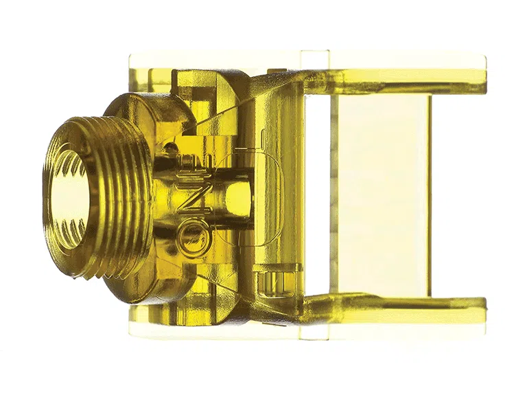 Gros plan d'un dispositif médical en métal