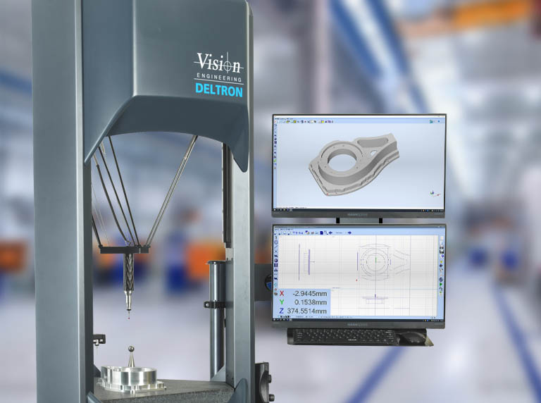 Deltron shopfloor CMM measurement system with dual_monitors